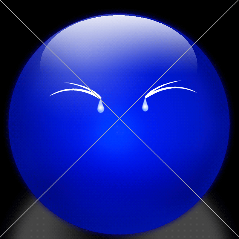 emoji Smiley Sad Blue